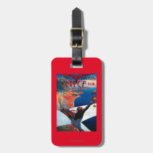Meeting D' Aviation in Nizza, Frankreich Poster Gepäckanhänger