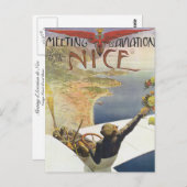 Meeting d'Aviation Nice Postkarte (Vorne/Hinten)