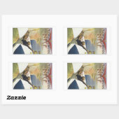 Meeting d'Aviation Nice Rechteckiger Aufkleber (Blatt)