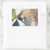 Meeting d'Aviation Nice Rechteckiger Aufkleber (Tasche)