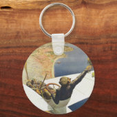 Meeting d'Aviation Nice Schlüsselanhänger (Vorderseite)