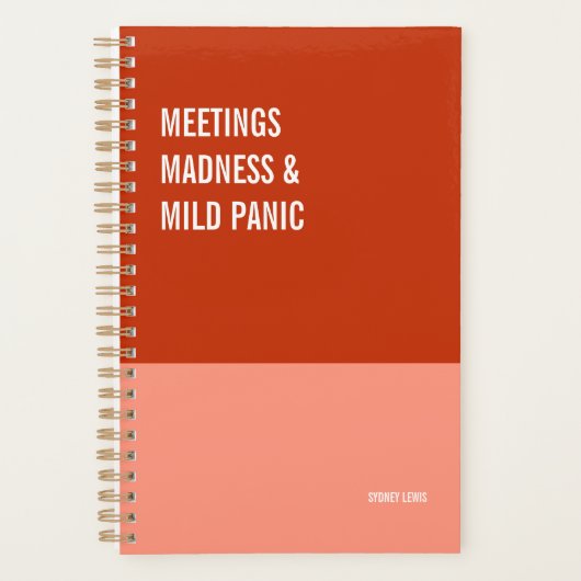 Meeting Madness und Mild Panic Tageskalender, Planer (Vorderseite)