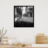 Meeting Street in Charleston, SC 1865 Poster (Küche)