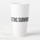 Meeting Survivor - Meme hoodie Milchtasse (Vorderseite)