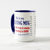 Meeting Tasse Funny Büro Humor Tasse Kaffee (Vorderseite Links)