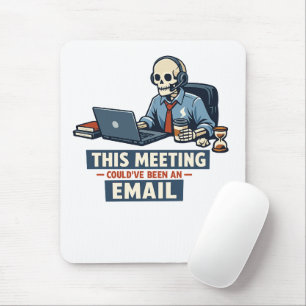 Meeting-Überlebender-Mauspad   Lustige Office-Zoom Mousepad