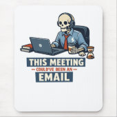 Meeting-Überlebender-Mauspad | Lustige Office-Zoom Mousepad (Vorne)