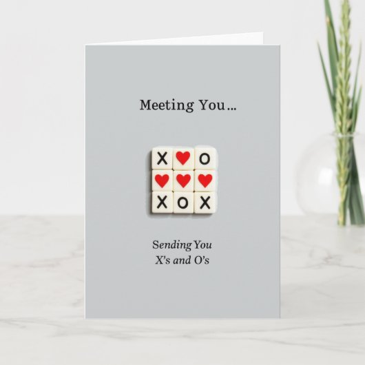 Meeting You Xoxo Karte (Vorderseite)