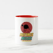 Meetings Messes And Miracles Working Mom Zweifarbige Tasse (Mittel)