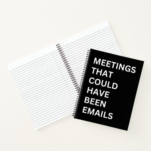 Meetings that could have been emails notebook Notizblock (Innenseite)