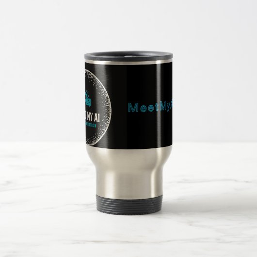 MeetMyAI - Thermal Tumbler für KI-Enthusiasten Reisebecher (Mittel)