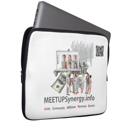 MEETUPSynergy - Laptop-Sieb 13" Laptopschutzhülle (Vorne Rechts)