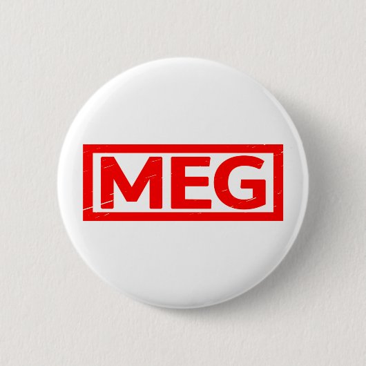 Meg-Briefmarke Button (Vorderseite)