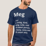 MEG Definition Personalisiert Name Funny Birthday T-Shirt<br><div class="desc">MEG Definition Personalisierter Name Funny Geburtstag . Karo unseren Geburtstag mit Shirt für das Beste in einzigartigen oder maßgeschneiderten,  handgefertigten Stücken aus unseren Geschäften.</div>