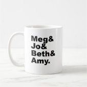 Meg & Jo & Beth & Amy | Little Women Literature Kaffeetasse (Links)