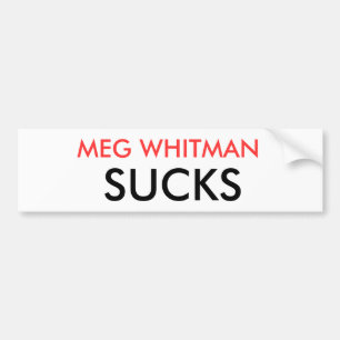 MEG. OHM WHITMAN IST ZUM KOTZEN AUTOAUFKLEBER