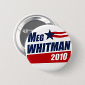 MEG WHITMAN 2010 BUTTON (Vorne & Hinten)