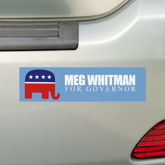 Meg Whitman für Gouverneur 2010 Autoaufkleber (Auf Auto)