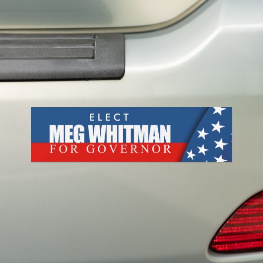 Meg Whitman für Gouverneur 2010 Autoaufkleber (Auf Auto)