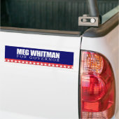 Meg Whitman für Gouverneur 2010 Autoaufkleber (Auf Lkw)