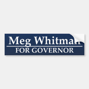 Meg Whitman für Gouverneur Autoaufkleber