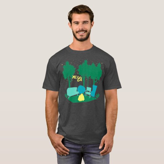 Mega64 Campfire T-Shirt (Vorne ganz)