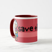 MEGA- Becher Tasse (Vorderseite Links)