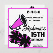 Mega-Cheer-Einladung: 3. Einladung (Vorne/Hinten)