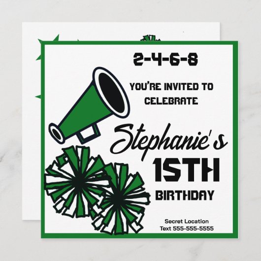 Mega-Cheer-Einladung: 7. Einladung (Vorne/Hinten)