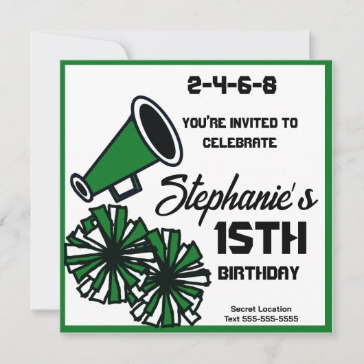 Mega Cheer Einladung: 8. Einladung (Vorderseite)