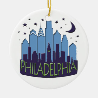 Mega- cooles Philly Skyline Keramik Ornament