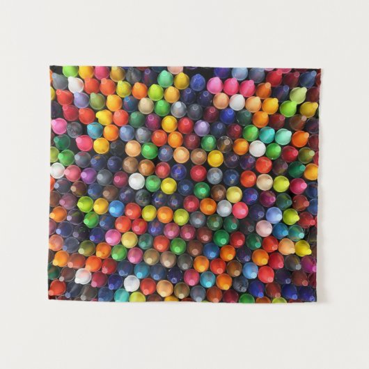 Mega-Crayon-Sammlung Wandteppich (Vorderseite (Horizontal))