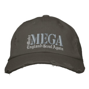 MEGA England Große wieder Common Law Lila Grau Bestickte Baseballkappe