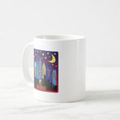 Mega- Farbe Atlanta-Skyline Kaffeetasse (Vorderseite Links)
