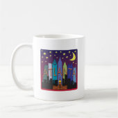 Mega- Farbe Atlanta-Skyline Kaffeetasse (Links)