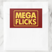 MEGA FLICKS RECHTECKIGER AUFKLEBER (Tasche)