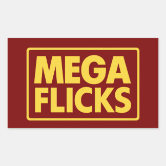 MEGA FLICKS RECHTECKIGER AUFKLEBER