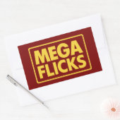 MEGA FLICKS RECHTECKIGER AUFKLEBER (Umschlag)