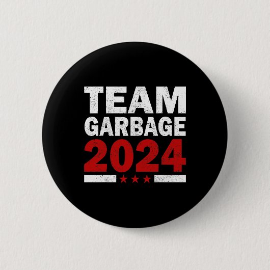 Mega Garbage Proud Trump Unterstützer Button (Vorderseite)