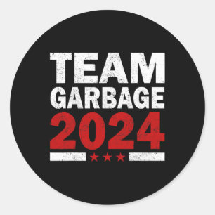 Mega Garbage Proud Trump Unterstützer Runder Aufkleber