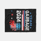 Mega Garge Proud Trump Unterstützer Fleecedecke (Vorderseite (Horizontal))