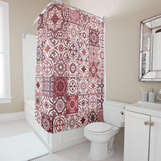 Mega Gorgeous marokkanischen Patchwork Pattern Duschvorhang (Beispiel)