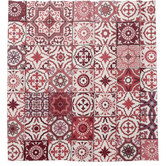 Mega Gorgeous marokkanischen Patchwork Pattern Duschvorhang (Vorderseite)