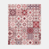 Mega Gorgeous marokkanischen Patchwork Pattern Fleecedecke (Vorderseite)