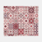 Mega Gorgeous marokkanischen Patchwork Pattern Fleecedecke (Vorderseite (Horizontal))