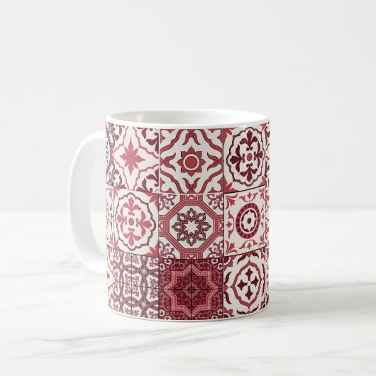 Mega Gorgeous marokkanischen Patchwork Pattern Kaffeetasse (Vorderseite Links)