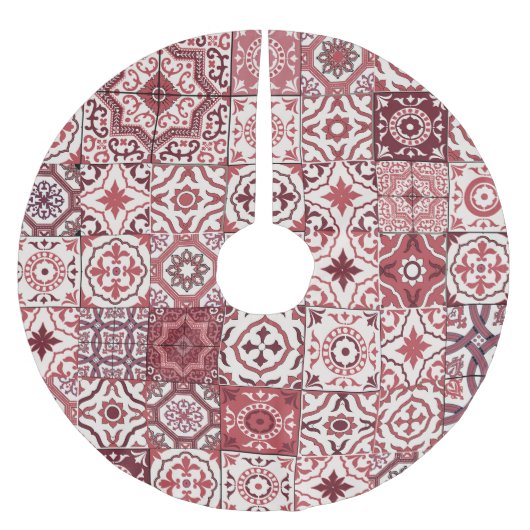 Mega Gorgeous marokkanischen Patchwork Pattern Polyester Weihnachtsbaumdecke (Vorderseite)