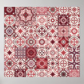 Mega Gorgeous marokkanischen Patchwork Pattern Poster (Vorne)