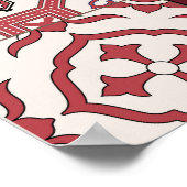 Mega Gorgeous marokkanischen Patchwork Pattern Poster (Ecke)
