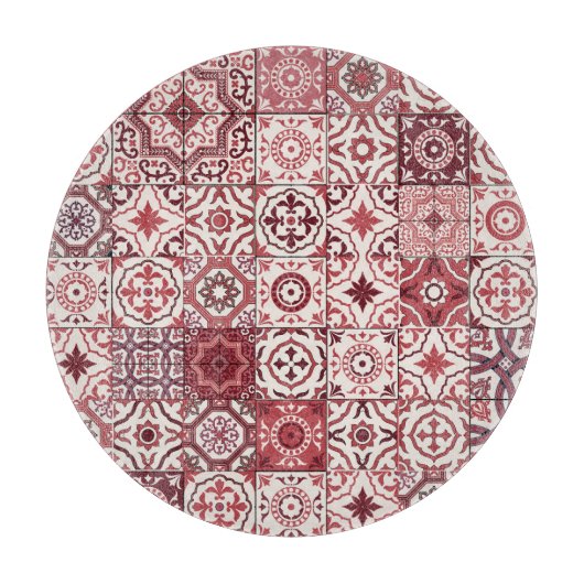 Mega Gorgeous marokkanischen Patchwork Pattern Schneidebrett (Vorderseite)